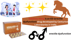 Vidalista 40mg is an ED (erectile dysfunction) drug developed by Centurion Laboratories in India.