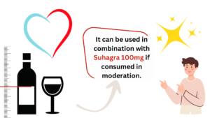 It can be used in combination with Suhagra 100mg if consumed in moderation. 