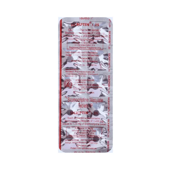 Sicriptin 1.25mg